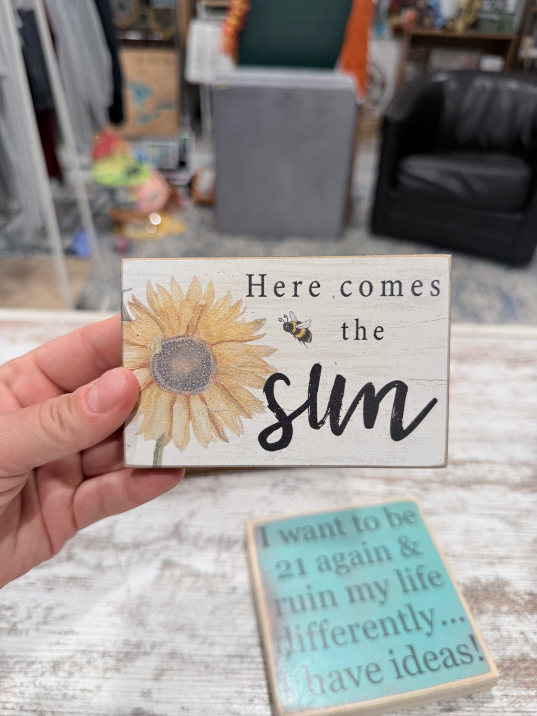 Here comes the sun sign