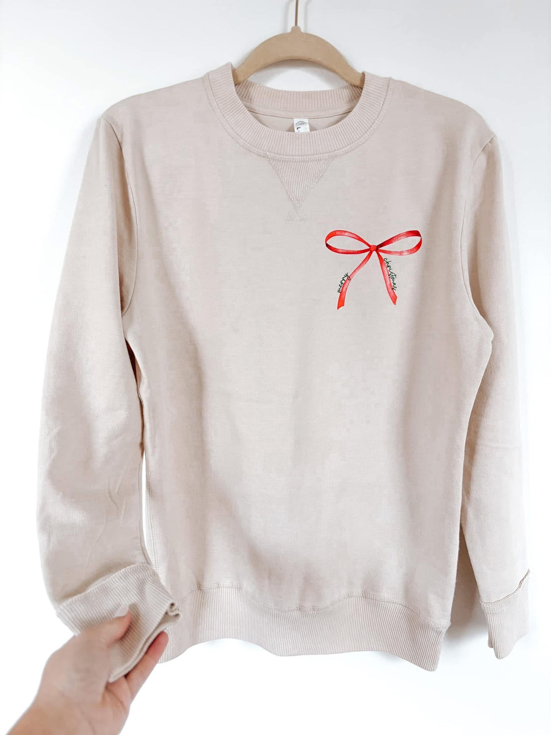 Merry Christmas Bow Sweatshirt