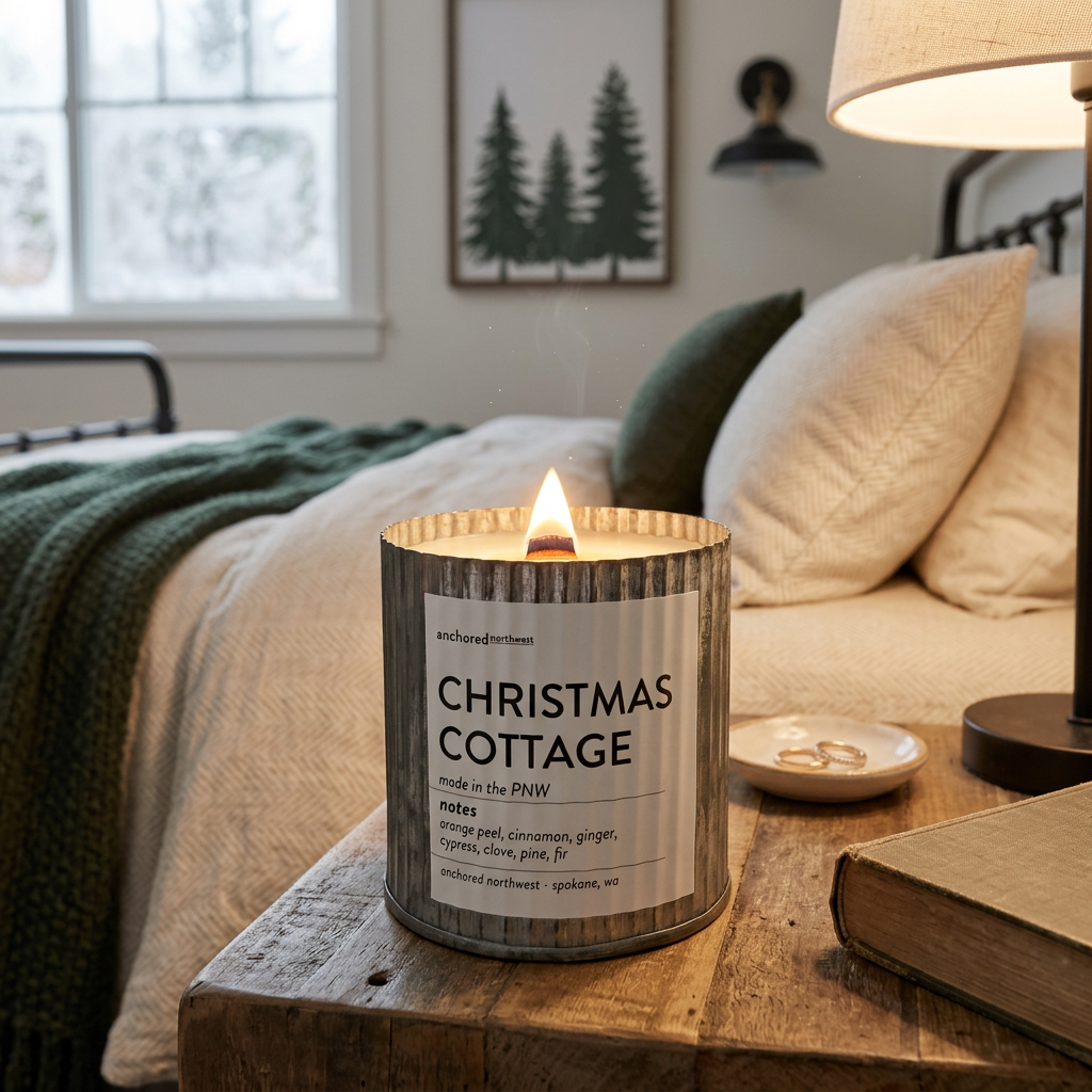Christmas Cottage | Cozy Holiday Wood Wick Candle