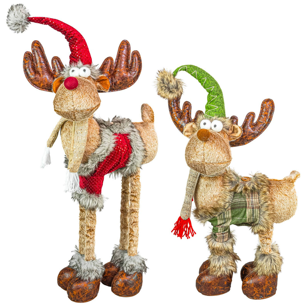 Cozy Christmas Sweater Moose Stretch Legs