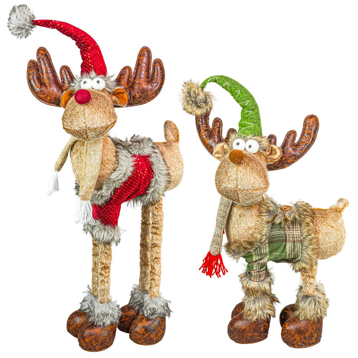 Cozy Christmas Sweater Moose Stretch Legs