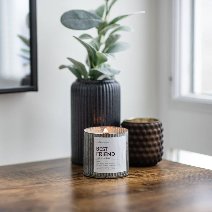 Farmhouse Streusel Rustic Vintage Wood Wick Fall Candle