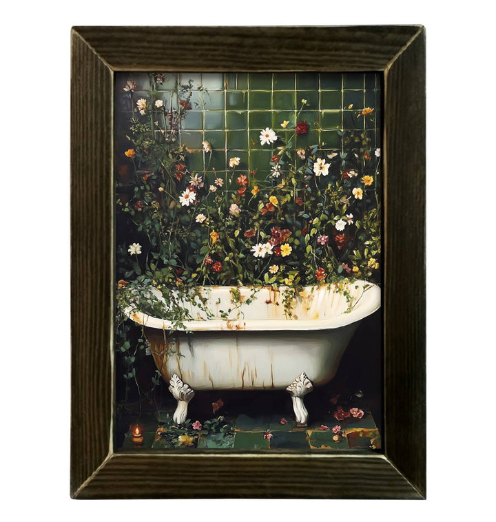 Vintage Green Bathtub