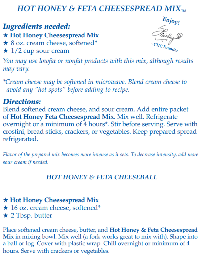 Hot Honey &amp; Feta Cheesespread Mix