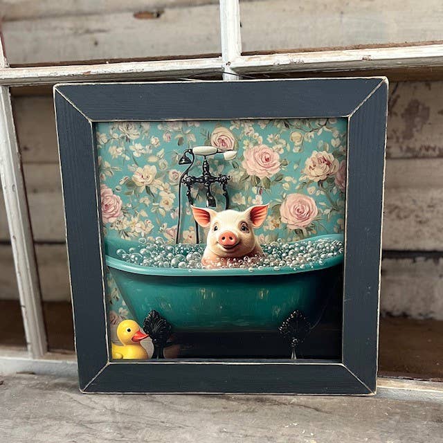 Victorian Pig in Tub