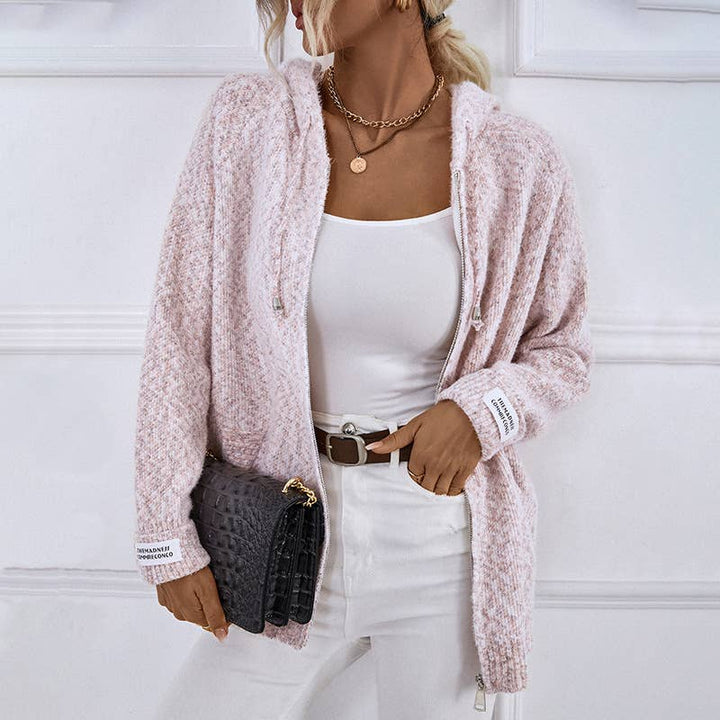 Casual Zip-Up  Hoodie Cardigan Sweater