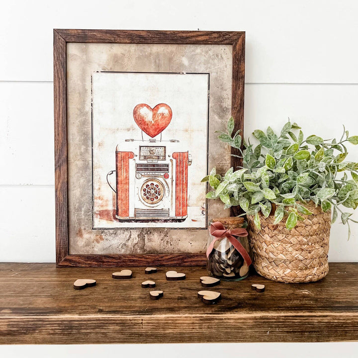 Vintage Valentine Radio Art Print