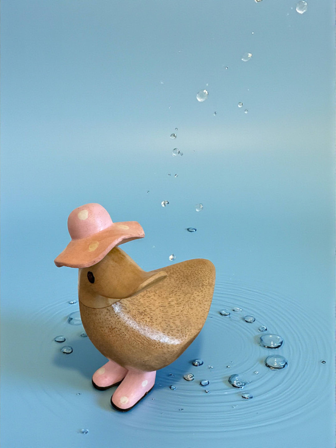Polka Dot Hat Bamboo Ducky 
