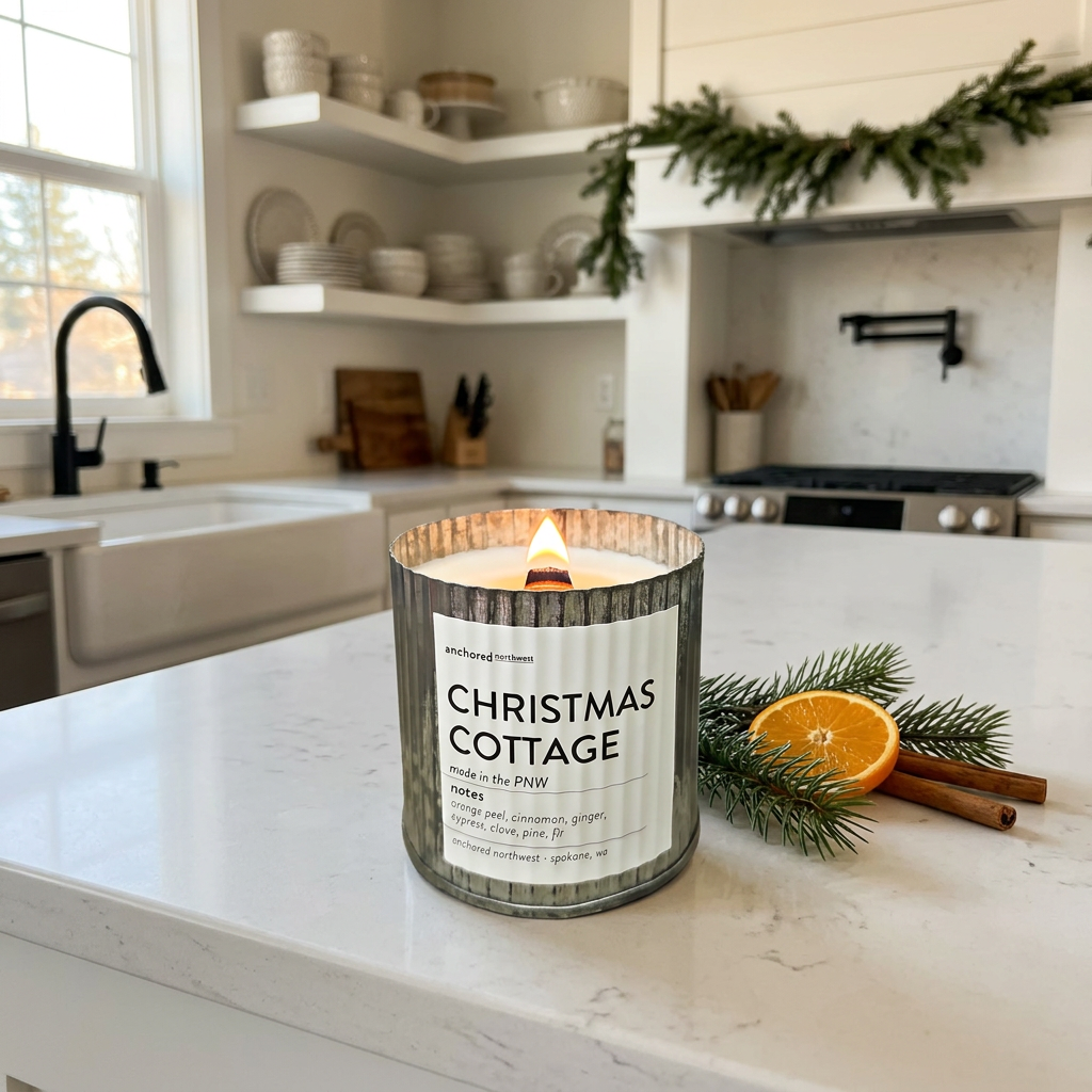 Christmas Cottage | Cozy Holiday Wood Wick Candle