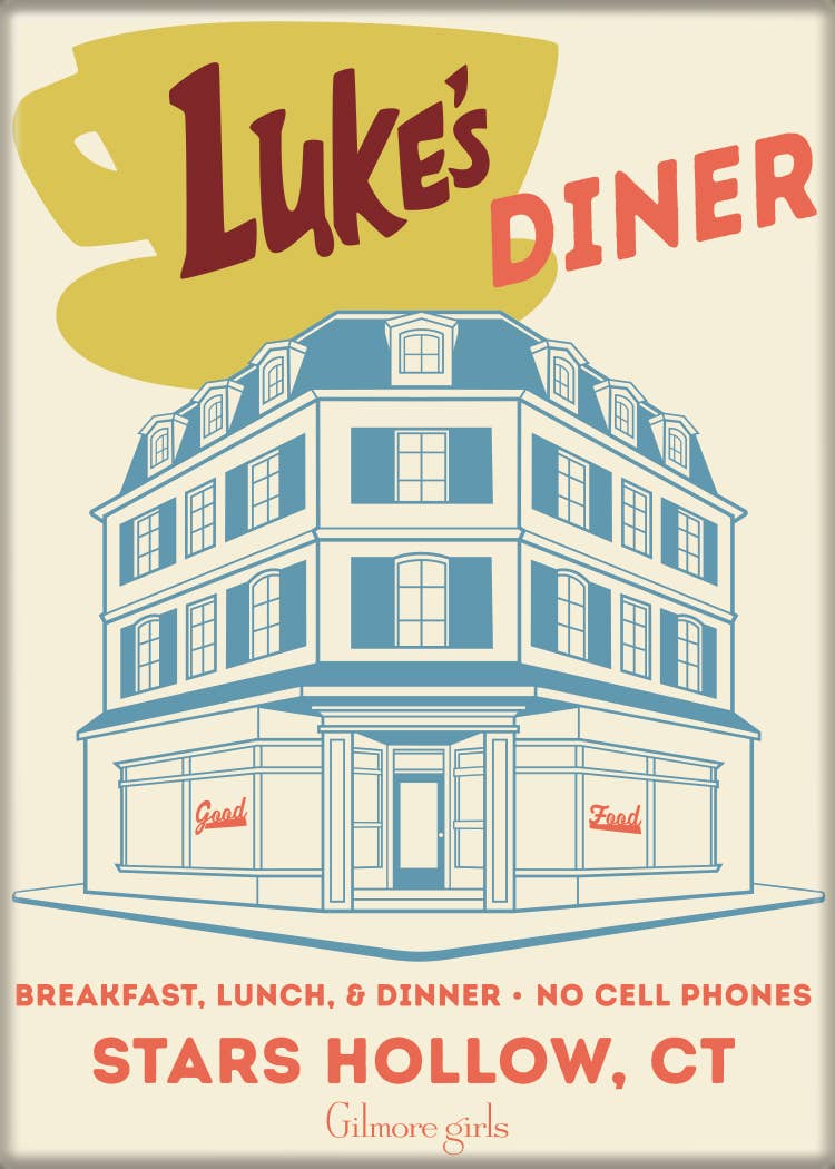 Gilmore Girls Luke's Diner Building Magnet