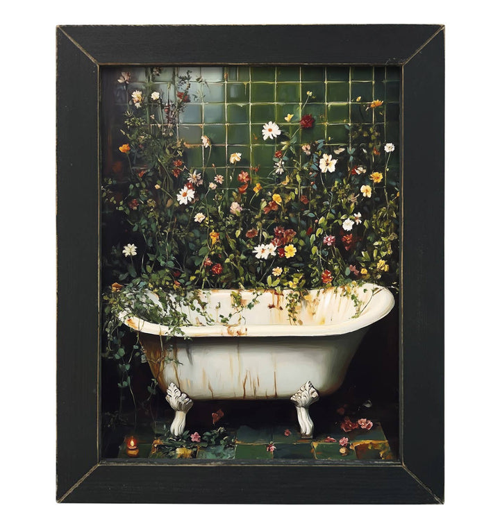 Vintage Green Bathtub