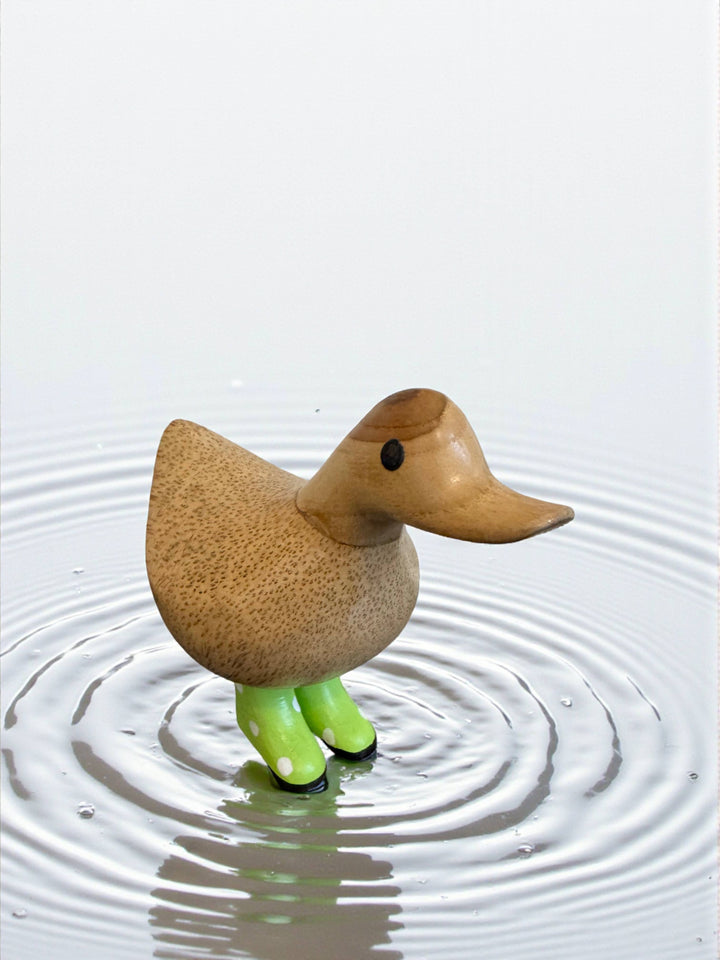 Polka Dot Boots Bamboo Ducky 