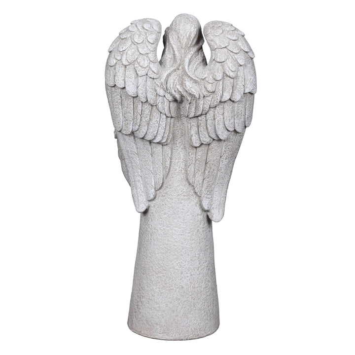 Memorial Bird Feeder, Resin Cardinal Angel, 16.5"H