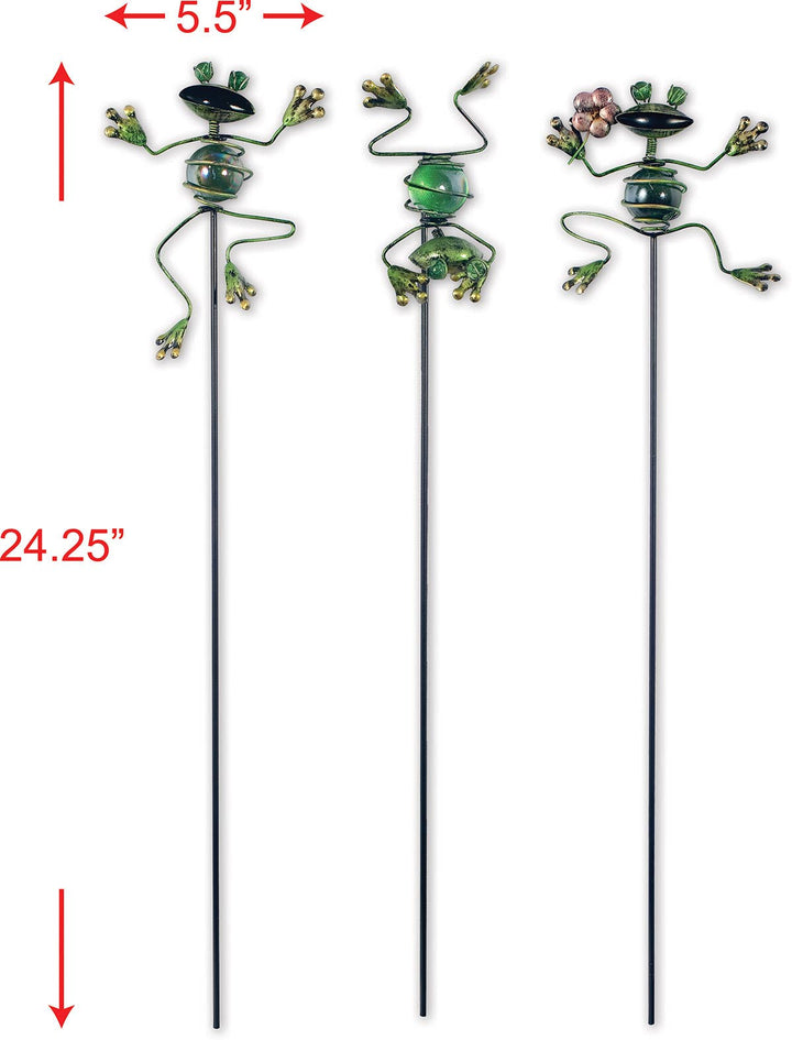 Frog Plant Pick 3 Asst
